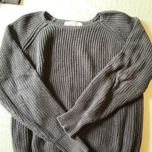 XS black knit sweater